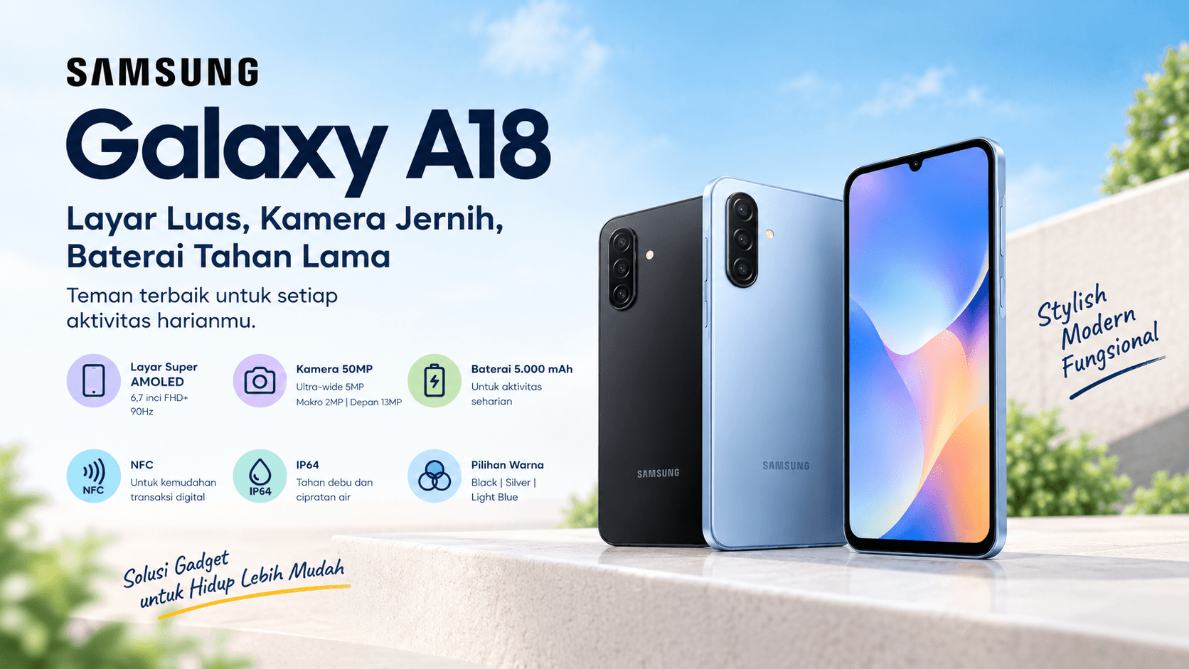 SAMSUNG GALAXY A18: SPESIFIKASI DAN HARGA TERBARU 2026