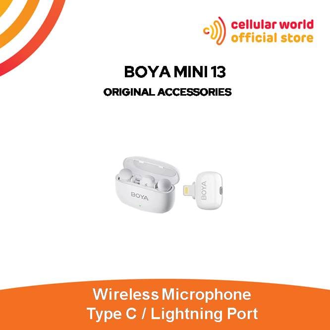 Boya Mini 13 Wireless Microphone TX 2 RX Type C and Lightning Garansi  Resmi