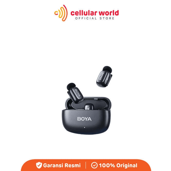 Boya Mini 15  Lightning Port TX+TX+RX Wireless Microphone - Garansi Resmi