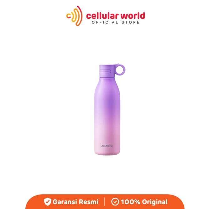 Tumbler Ecentio 550ML Stainless Outdoor Bootle with Handle and Nozzle [Garansi Resmi]