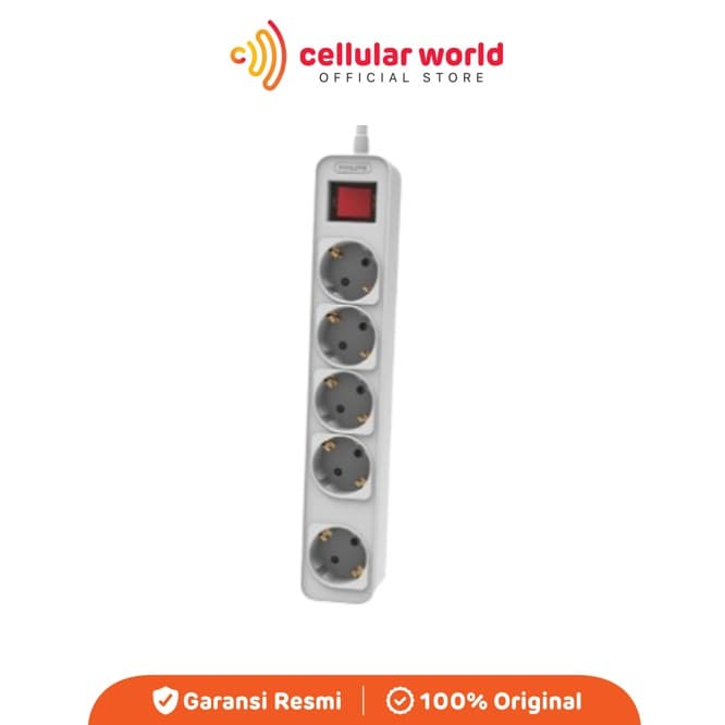 Philips CHP2154W Power Strip 5 Socket -White [Garansi Resmi]