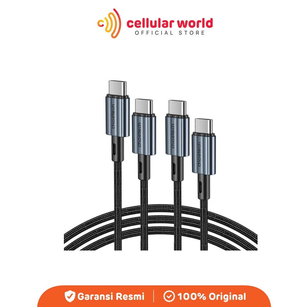 Choetech  XCC-1014 Kabel Data USB-C to USB-C Fast Charging 60W 3A 1.2M Black PD Fast Charge Durable Cable