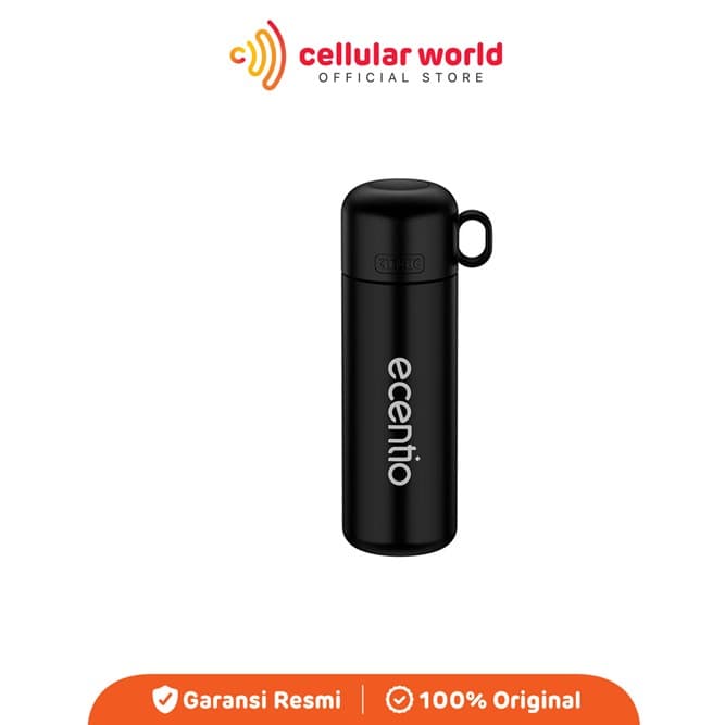 Tumbler Ecentio 500ML Bullet Thermos Mug - Black [Garansi Resmi]