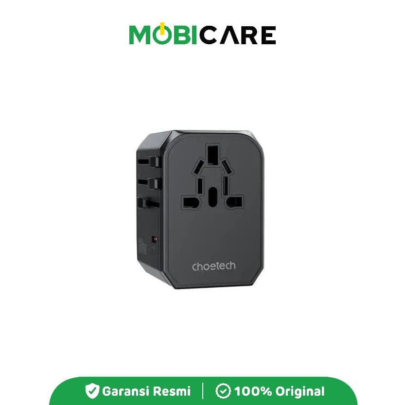 Choetech PD6041 Travel Adapter PD 30W 2A1C Universal [Garansi Resmi]