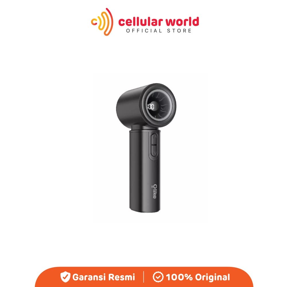 Olike PF8S Handheld Fan High Speed 5W 4000mAh LED Display Black [ Garansi Resmi ]