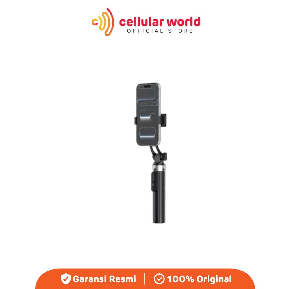 Olike PT05 Selfie Stick Tripod Bluetooth Remote 90cm Adjustable 360° Portable Black [ Garansi Resmi ]