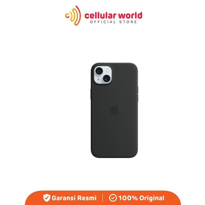 Apple iPhone 15 Plus Silicone Case with Magsafe Black