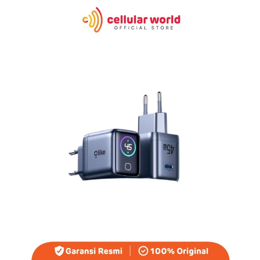 Olike Charger V45 Safecore Vision 45W | Fast Charging With Real Time | Smart Digital Display [Garansi Resmi]