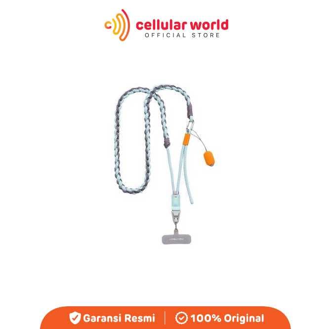 Gantungan HP Rantai Polos Blue Premium - Lanyard Handphone Universal Aesthetic 2