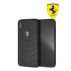 Ferrari Heritage Quilted Leather Case Black - Casing iPhone XS Max