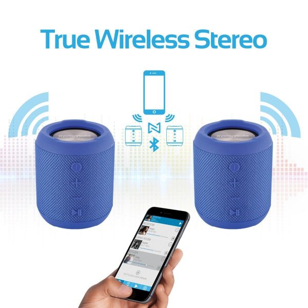 Wireless Bluetooth Speaker Waterproof Biru PROMATE