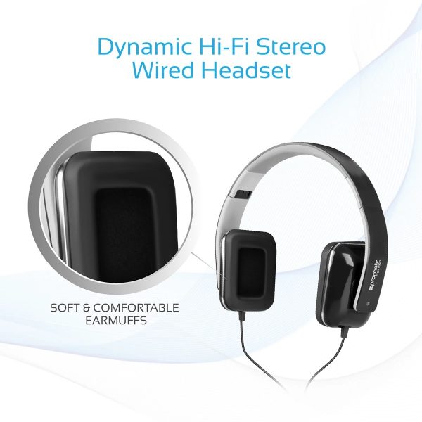 Wired Headset Foldable Over Ear Stereo Putih PROMATE
