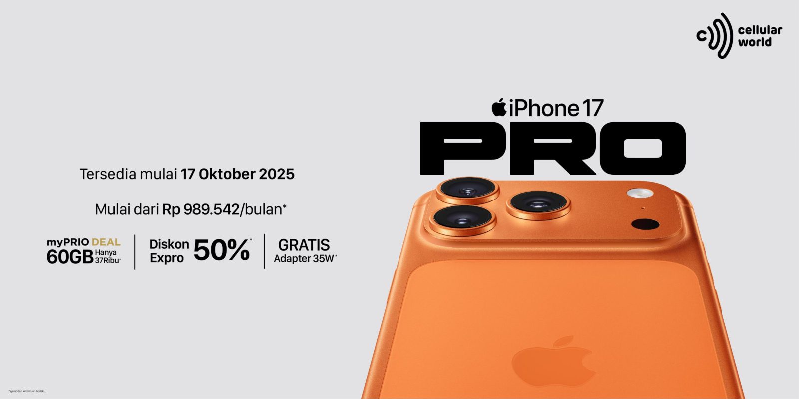 iPhone 17 Pro - Ready with Offering