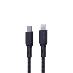 Aukey CB-NCL1 USB-C to Lightning Cable braided nylon 1M - Black