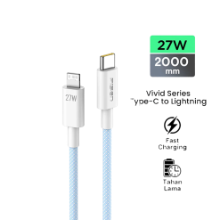 Pisen Vivid Cable Type C to Lightning 27 W Data Cable 2M Braided
