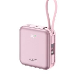 Aukey PB-Y91L Powerbank Swivel Mini L  CCC 10000mAh 20W Type C and Lightning Cable